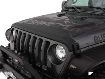Trail Armor Hood Stone Guard Black Textured Finish, 1-Piece For 2018-2026 Jeep Wrangler JL, 2 And 4-Door Bushwacker