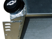 Twist-On RaDiametertor Cap Chevrolet Bowtie Emblem Black Anodized Billet Aluminum Chevrolet Performance Parts