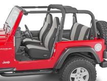 Jeep Wrangler Neoprene Seat Covers for 97-02 Jeep Wrangler TJ Light Gray Diver Down