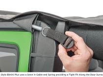 Jeep JK Combo For Soft Top Equipped Cable Style Bimini Top For 07-09 Wrangler JK 2 Door w/s Header WindStopper Plus and Tonneau MasterTop