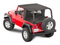 Jeep TJ Ultimate Soft Top Combo Bimini Top Plus For 97-02 Wrangler TJ WindStopper Plus and Tonneau No Door Skin MasterTop