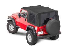 Jeep Replacement Top No Doorskins Tinted Glass For 97-06 Wrangler TJ Black MasterTwill MasterTop