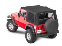 Jeep Replacement Top No Doorskins Tinted Glass For 97-06 Wrangler TJ Black MasterTwill MasterTop