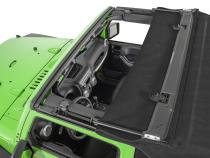 Jeep JK Replacement Top Tinted Glass 07-12 Wrangler JK 2 Door Black MasterTwill MasterTop