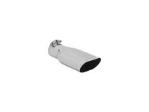 Exhaust Tip Exhaust Tip 4.25 X 2.25 Inch Oval Polished SS Fits 2.50 Inch Tubing Clamp On Flowmaster