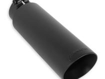 Exhaust Tip Exhaust Tip 4.00 Inch Black Angle Cut Fits 3 Inch Tubing, 13.00 Inch Long Clamp On Flowmaster