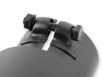 Exhaust Tip Exhaust Tip 4.00 Inch Black Angle Cut Fits 3 Inch Tubing, 13.00 Inch Long Clamp On Flowmaster