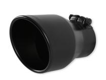 Exhaust Tip Exhaust Tip 4.5 Inch Black Angle Cut Fits 3.0 Inch Tubing, 7.00-In Long Clamp On Flowmaster