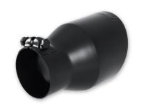 Exhaust Tip Exhaust Tip 4.5 Inch Black Angle Cut Fits 3.0 Inch Tubing, 7.00-In Long Clamp On Flowmaster