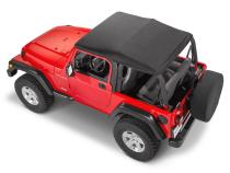 Jeep TJ SkyMaster Fastback Complete Top For 97-06 Wrangler TJ No Doors MasterTwill MasterTop