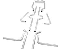 U-Fit Dual Exhaust Kit 16 Pc. Universal Dual Exhaust Tubing Kit 2.25-Inch Mandrel-Bent Aluminized Steel Tubing Flowmaster