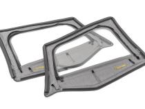 Jeep Fabric Replacement Upper Door Skins For 88-95 Wrangler YJ Black Diamond Pair MasterTop