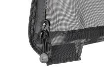 Mesh Trail Screens 2010-2018 4 Dr JKU Wrangler with Factory Original or MasterTop Soft Top 3 Piece Kit Black Mesh MasterTop