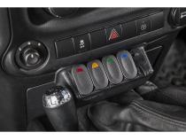 Switch Panel Kit Lower 11-18 Jeep Wrangler JK/JKU Rugged Ridge