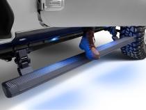 RealTruck VoltStep Electric Running Board Kit Protective Bedliner Coating 2018-2026 Jeep Wrangler Go Rhino