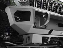 Trailline Front Stubby Bumper Textured Black 2018-2026 Jeep Wrangler JL 2020-2025 Jeep Gladiator Go Rhino