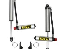 Race 2.5 inch Short Smooth Body Adjustable Remote Reservoir Shock 90 Degree 2.5 inch x 8.25 inch Stroke 13.49 Inch Collapsed 21.67 Inch Extended ADS Shocks