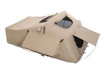 Overlander XL Roof Top Tent 122 Inch W x 76 Inch L x 51 Inch H Load Capacity 770 lbs Coyote Tan Smittybilt