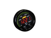 X-Series EGT Gauge Kit 0-1800F/0-1000C Black Bezel and Black Faceplate AEM Electronics