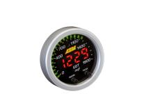 X-Series EGT Gauge Kit 0-1800F/0-1000C Black Bezel and Black Faceplate AEM Electronics
