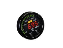 X-Series EGT Gauge Kit 0-1800F/0-1000C Black Bezel and Black Faceplate AEM Electronics