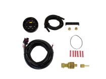 X-Series Pressure Gauge Kit 0-15 PSI Black Bezel and Black Boost/Fuel Faceplate AEM Electronics