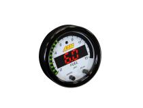 X-Series Pressure Gauge Kit 0-15 PSI Black Bezel and Black Boost/Fuel Faceplate AEM Electronics