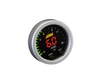X-Series Pressure Gauge Kit 0-15 PSI Black Bezel and Black Boost/Fuel Faceplate AEM Electronics