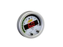X-Series Pressure Gauge Kit 0-15 PSI Black Bezel and Black Boost/Fuel Faceplate AEM Electronics