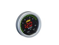 X-Series Pressure Gauge Kit 0-15 PSI Black Bezel and Black Boost/Fuel Faceplate AEM Electronics