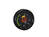 X-Series Pressure Gauge Kit 0-15 PSI Black Bezel and Black Boost/Fuel Faceplate AEM Electronics