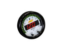 X-Series Pressure Gauge Kit 0-15 PSI Black Bezel and Black Boost/Fuel Faceplate AEM Electronics