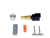Fluid Temp Sensor Kit -20C to 150C / -4F to 302F 1/8 Inch NPT Aluminum Bung, Connector, and Pins AEM Electronics