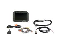 CD-5FG Carbon GPS-Enabled Flat Panel Digital Dash Display 5-inch diagonal screen, carbon fiber enclosure, GPS antenna and wiring harness included, Does Not Include Buttons (See PN 30-3610) AEM Electronics