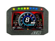 CD-5FLG Carbon Flat Panel Logging Display with Internal GPS 5-inch diagonal screen, carbon fiber enclosure, GPS antenna and wiring harness included, Does Not Include Buttons (See PN 30-3610) AEM Electronics