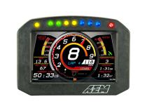 CD-5FLG Carbon Flat Panel Logging Display with Internal GPS 5-inch diagonal screen, carbon fiber enclosure, GPS antenna and wiring harness included, Does Not Include Buttons (See PN 30-3610) AEM Electronics