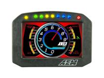 CD-5FLG Carbon Flat Panel Logging Display with Internal GPS 5-inch diagonal screen, carbon fiber enclosure, GPS antenna and wiring harness included, Does Not Include Buttons (See PN 30-3610) AEM Electronics
