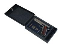 Portable Safe For Full-Size Pistols Universal Black Includes Security Cable Tuffy Security Products
