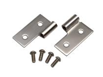 JEEP CJ/YJ/TJ Lower Door Hinge Pair 76-06 CJ Wrangler YJ/TJ Polished Silver Kentrol