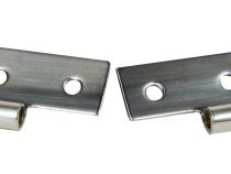 JEEP CJ/YJ/TJ Lower Door Hinge Pair 76-06 CJ Wrangler YJ/TJ Polished Silver Kentrol