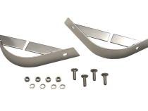 Jeep YJ Rear Body Guard Pair 87-95 Wrangler TJ Polished Silver Kentrol