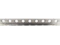 Jeep YJ 54 Inch Front Bumper with holes (No License Plate Holes) 87-95 Wrangler TJ Polished Silver Kentrol