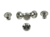 Jeep CJ Interior Knob Set 6 Pieces 76-86 CJ Polished Silver Kentrol
