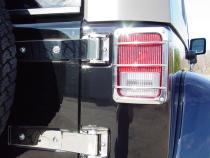 Jeep JK Tailgate Hinge Pair 07-18 Wrangler JK Polished Silver Kentrol