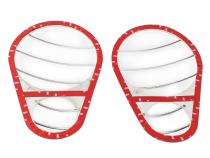 Jeep JK Headlight Guards Pair 07-18 Wrangler JK Polished Silver Kentrol