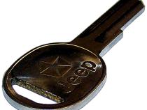 Blank Door Key for Select 1976-1991 Jeep CJs, YJ, XJ, MJ, SJ, J-Series Crown Automotive