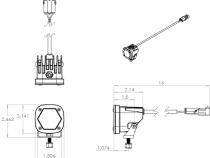 LED Light Pods S1 Work/Scene White Pair Baja Designs