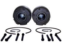 Locking Hub Set for 1974-1991 Jeep SJ, J-Series w/ D44 Front Axle, 19-Spline Hub Crown Automotive