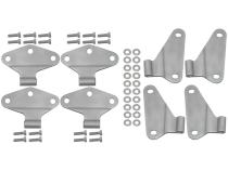 Jeep JK Body Door Hinge Set 8 Pieces 4 Door 07-18 Wrangler JK Bare Grey Kentrol