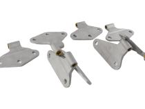 Jeep JK Body Door Hinge Set 8 Pieces 4 Door 07-18 Wrangler JK Bare Grey Kentrol